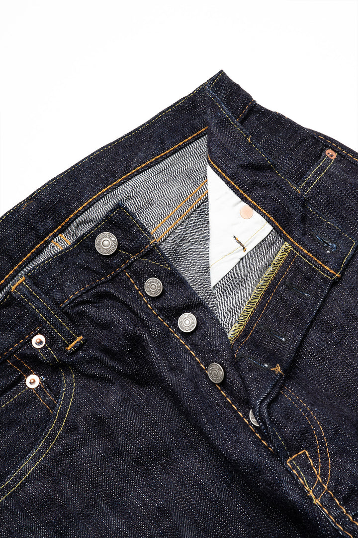 EX-003 17.5oz Extra Slub Rinsed Selvedge Denim - Regular Straight Fit