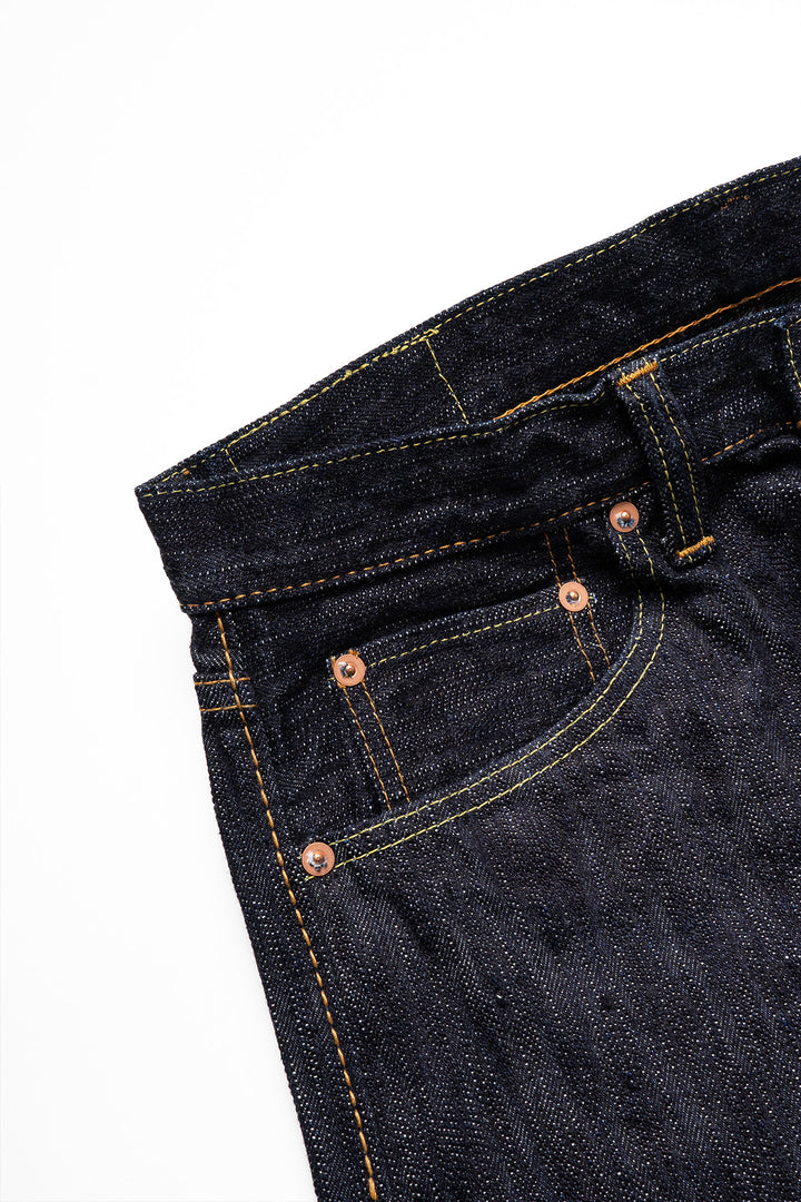 EX-003 17.5oz Extra Slub Rinsed Selvedge Denim - Regular Straight Fit