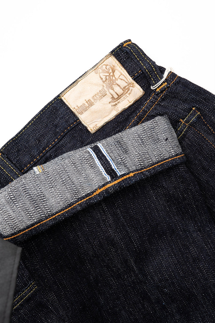 EX-003 17.5oz Extra Slub Rinsed Selvedge Denim - Regular Straight Fit