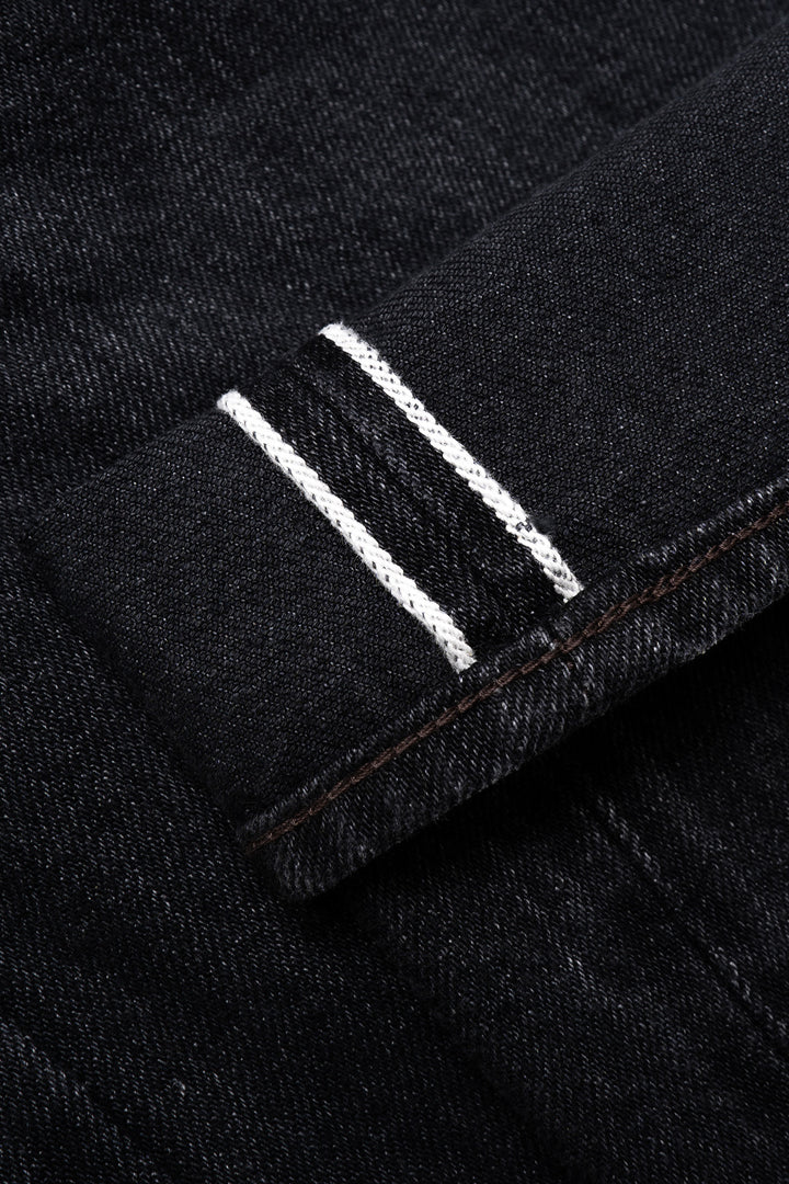 Straight 5 Pocket Pants - Medium Black