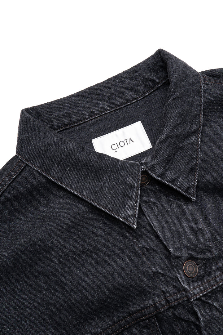 4 Pocket Denim Jacket - Medium Black