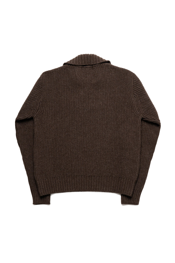 Collar Sweater - Dark Brown