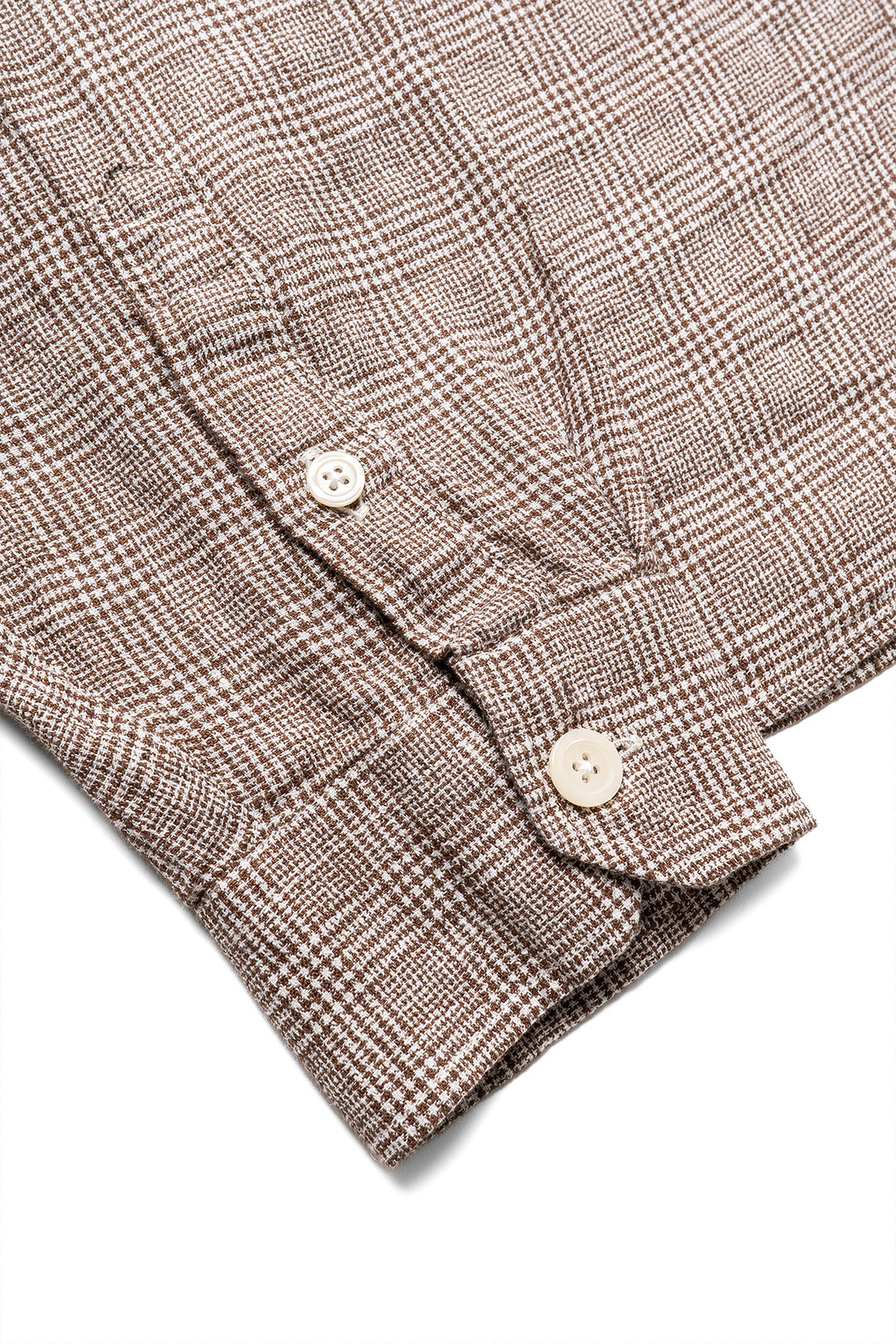 Priority Shirt - Brown Linen Check