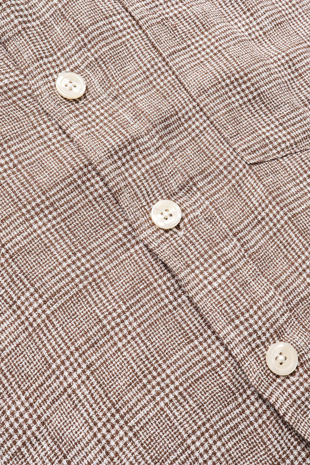 Priority Shirt - Brown Linen Check