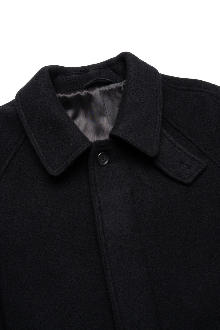 Accession Coat - Black Recycled Wool