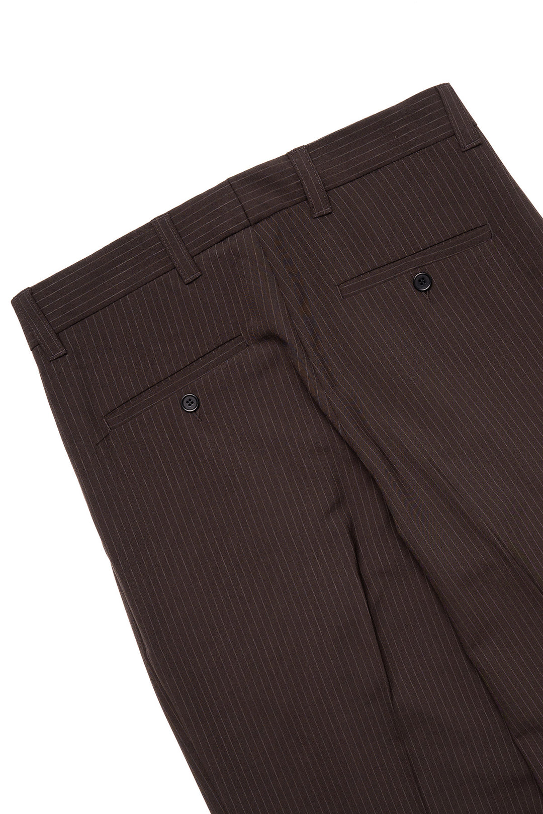 Classic Trousers - Brown Pinstripe