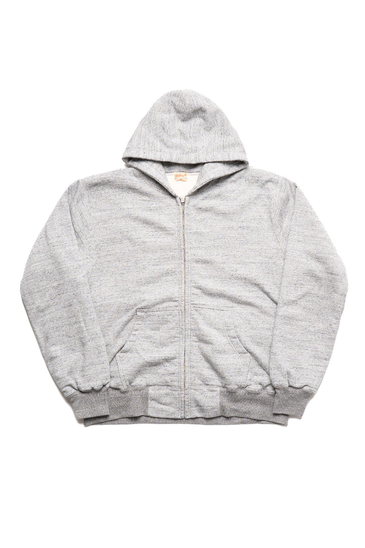 Set-in Zip Sweat Parka Thermal Lining Sweater - Heather Gray