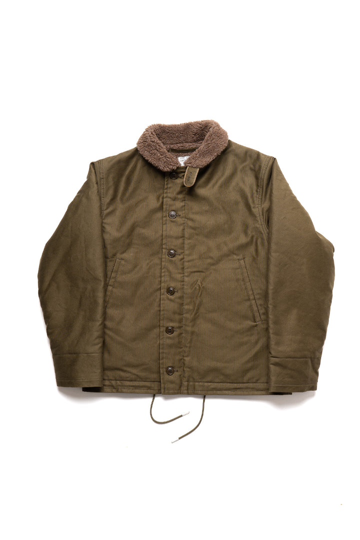 N-1 Deck Jacket in Olive (Exclusive Plain Edition)