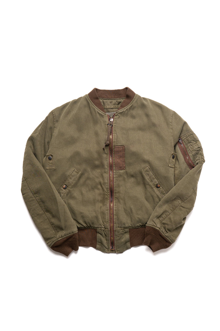 O△X Vintage Wash MA-1 Jacket - Green