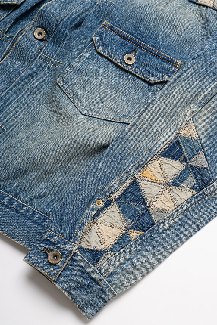 O△X Tsugihagi Selvedge Denim Jacket