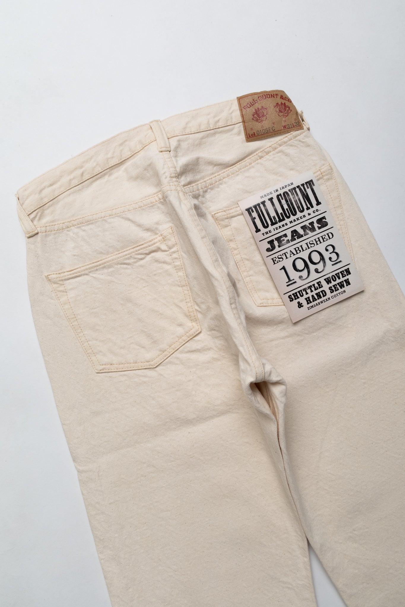 0105 Wide Denim - Ecru – Blue in Green Denver