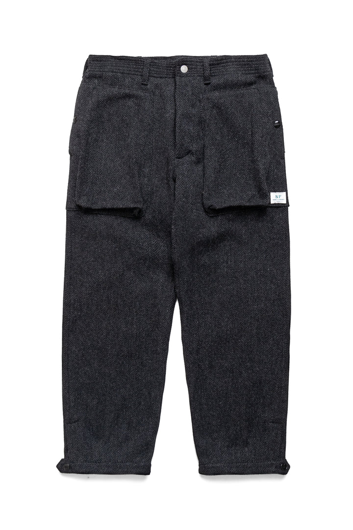 Digs Crew Pants 4/5 Herringbone Blanket - Charcoal