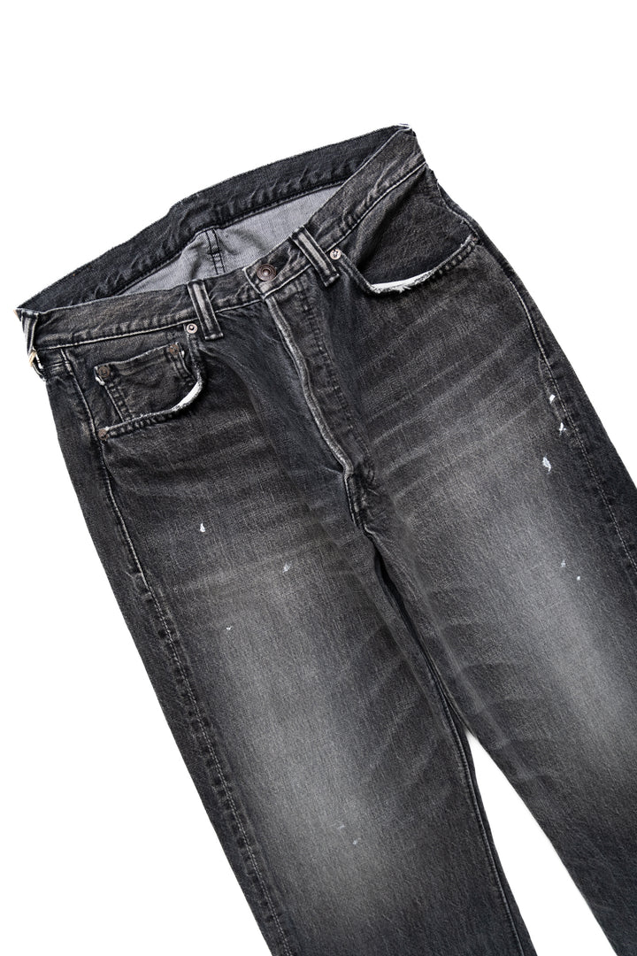 0105BKHW Black Denim Dartford Wide