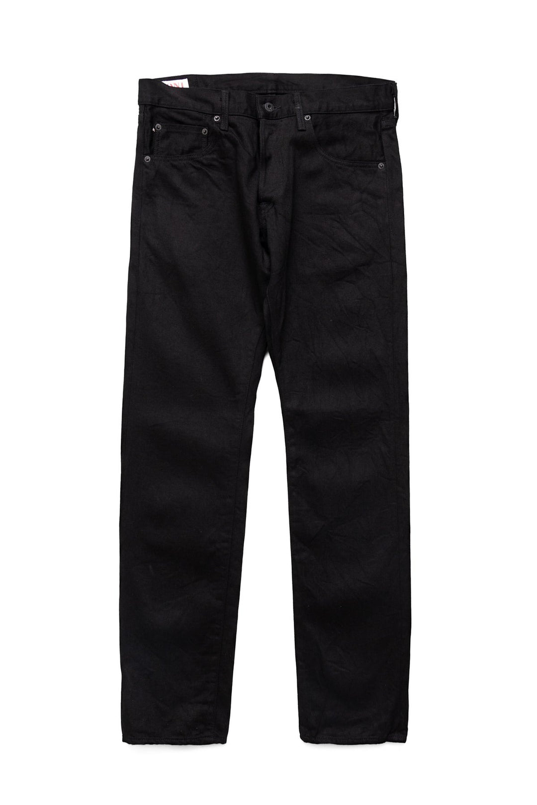 642-13BK 13oz Jet Black Denim Relax Tapered