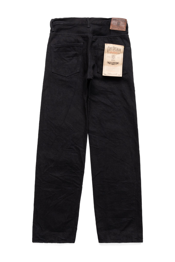 200ZR-BKBK 20oz Secret Denim Wide Straight - Black x Black