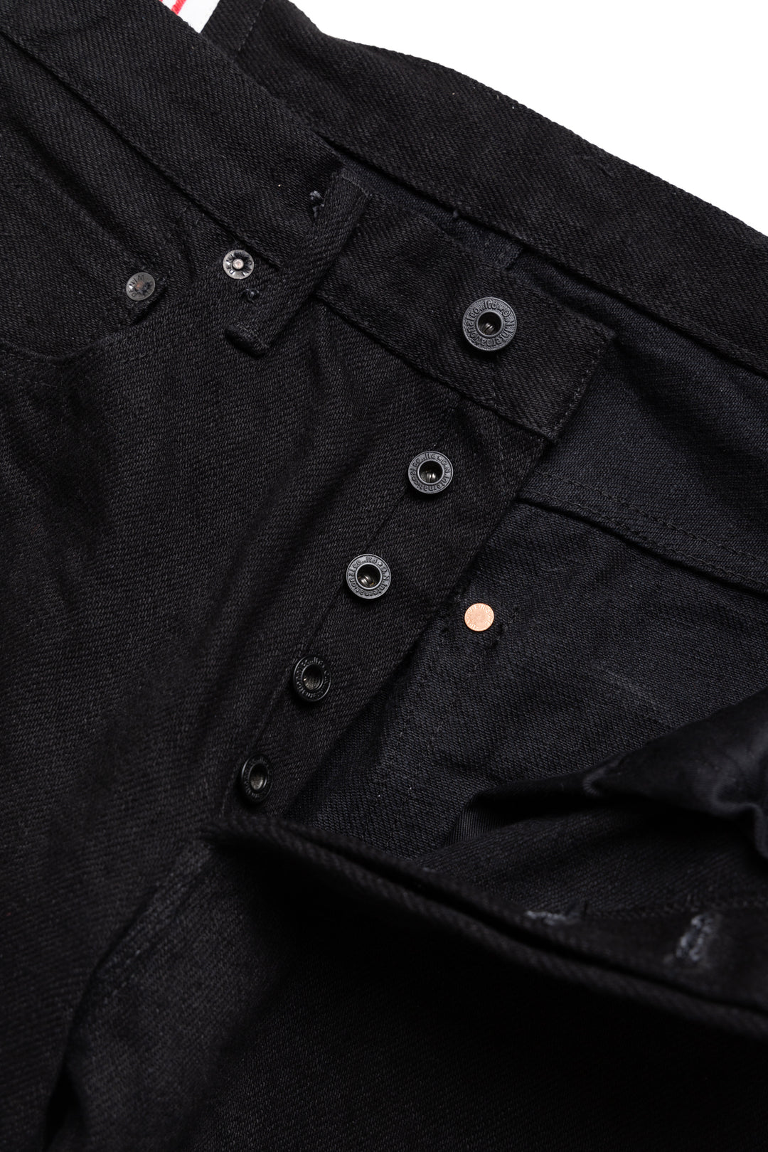 200ZR-BKBK 20oz Secret Denim Wide Straight - Black x Black