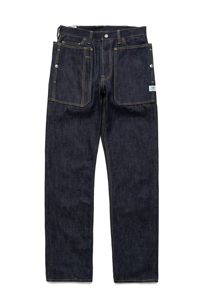 Fall Leaf R Pants - Indigo
