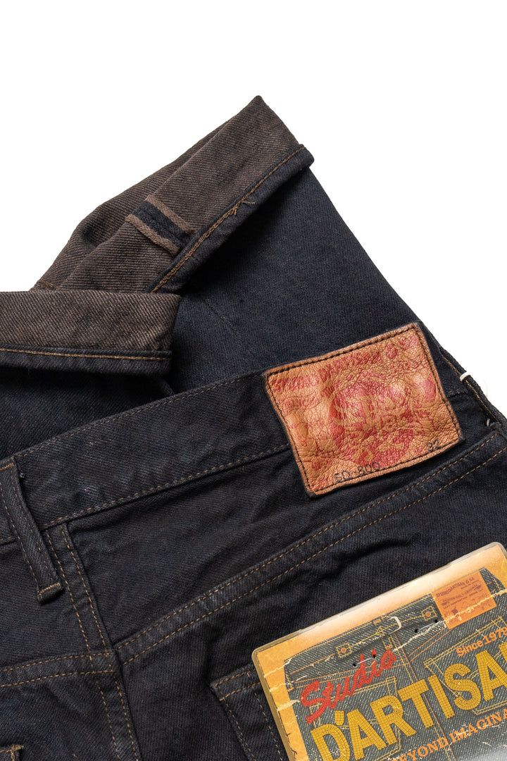 SD-800S-DORO 15oz Mud Over-Dyed Natural Indigo - Tapered Fit - Blue in Green Exclusive