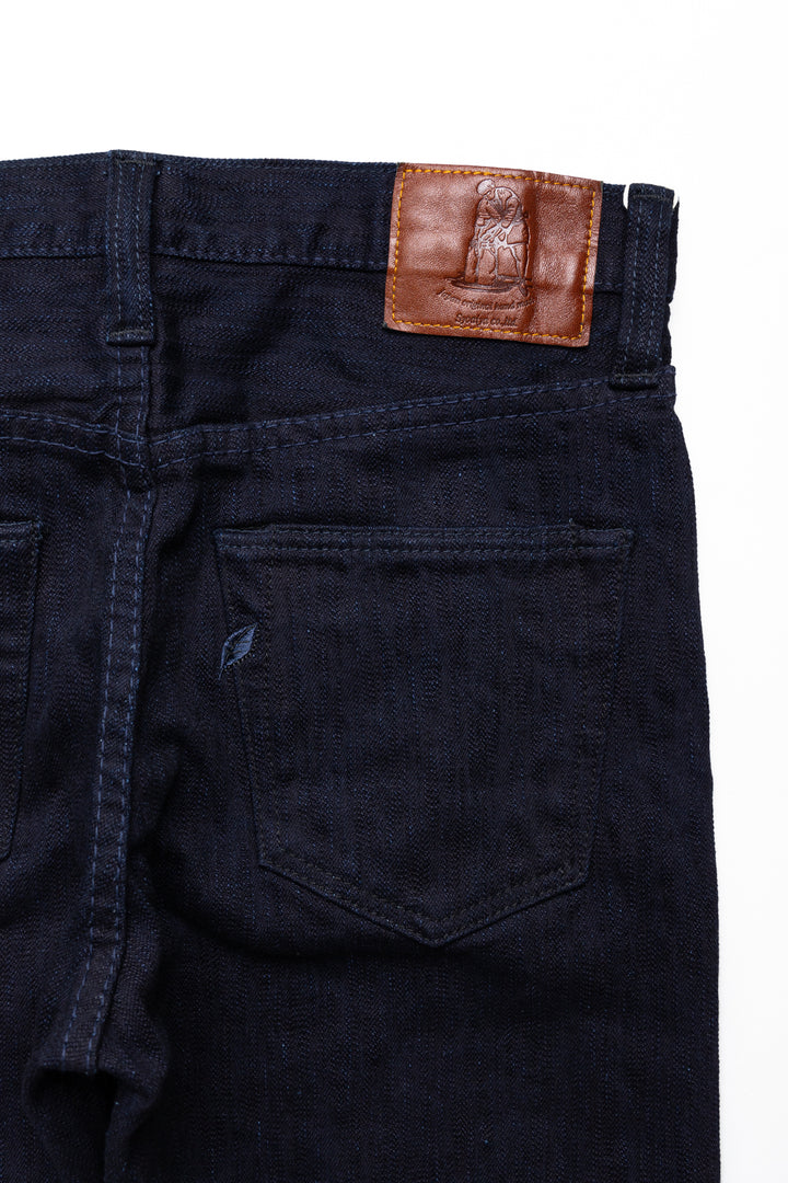 1167-WID 13oz Stretch Denim Relaxed Tapered - Double Indigo