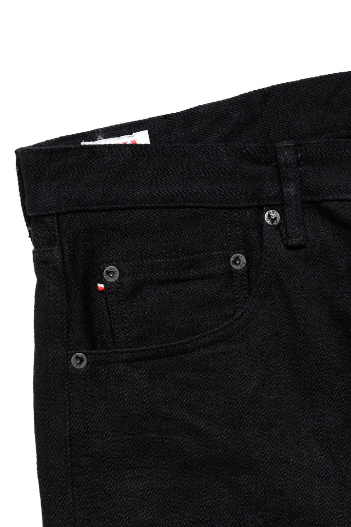 622ZR-BKBK 20oz Relax Tapered Secret Denim - Black x Black