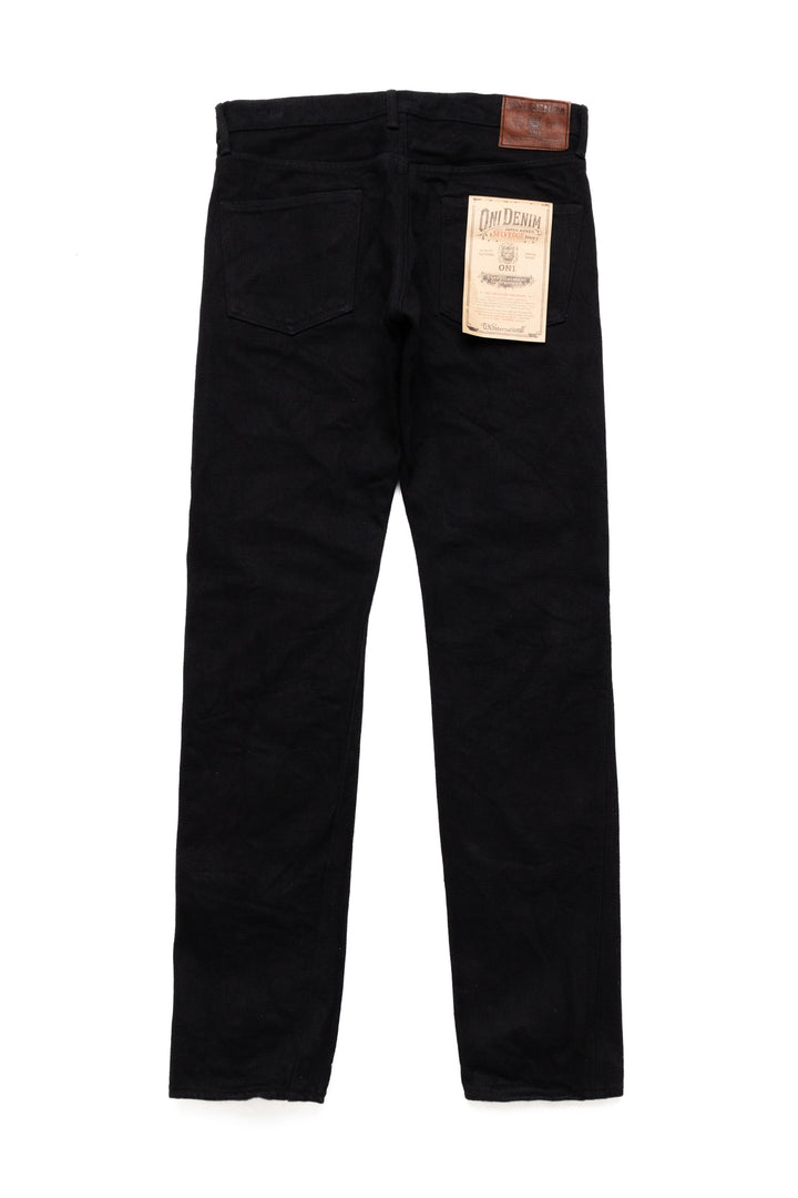 622ZR-BKBK 20oz Relax Tapered Secret Denim - Black x Black