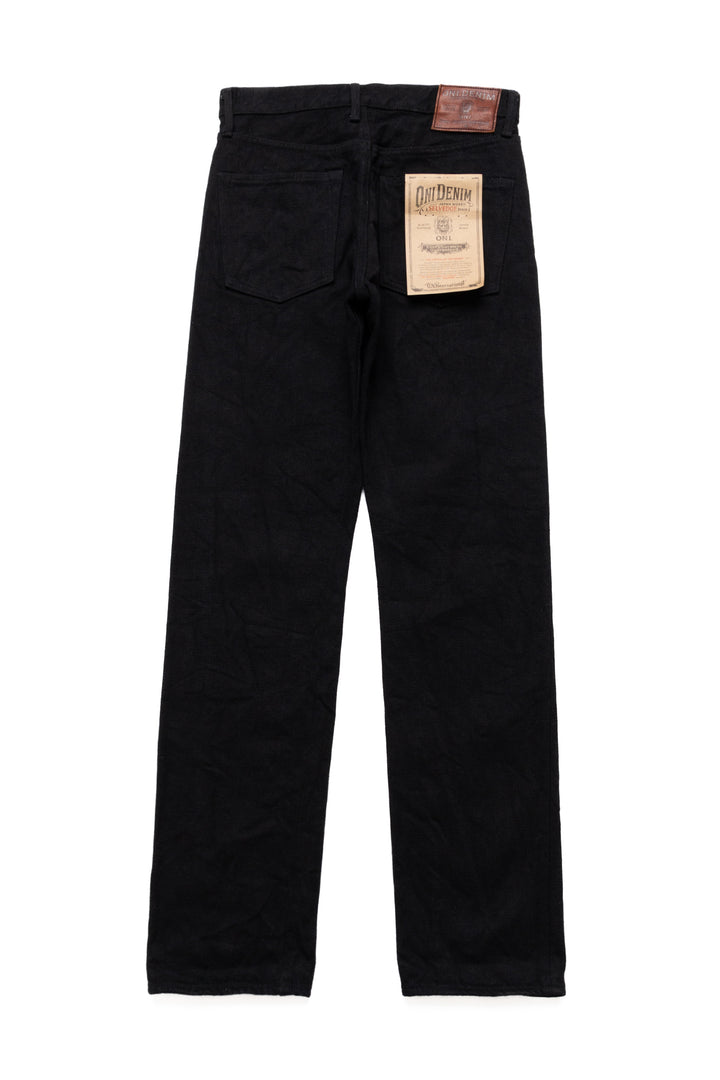 288ZR-BKBK 20oz Secret Denim Regular Straight - Black x Black