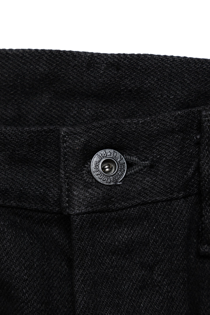 288ZR-BKBK 20oz Secret Denim Regular Straight - Black x Black