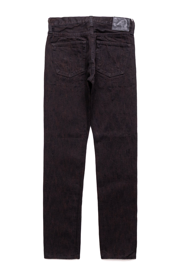 PER-EX-019-BK 15oz Extra Slub Denim Relaxed Tapered - Black x Persimmon