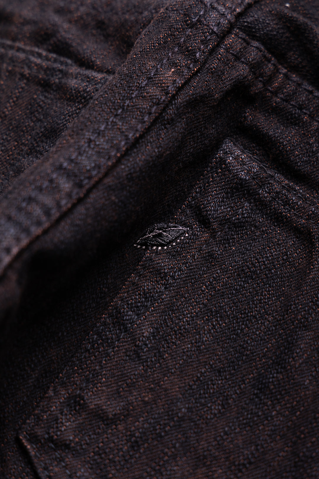 PER-EX-019-BK 15oz Extra Slub Denim Relaxed Tapered - Black x Persimmon