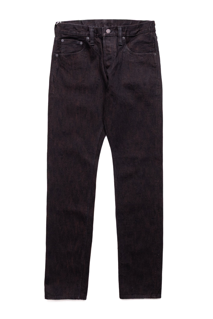 PER-EX-019-BK 15oz Extra Slub Denim Relaxed Tapered - Black x Persimmon