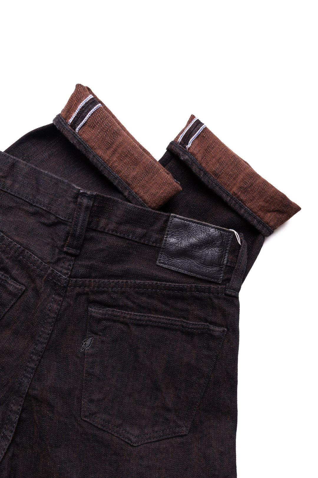 PER-EX-019-BK 15oz Extra Slub Denim Relaxed Tapered - Black x Persimmon
