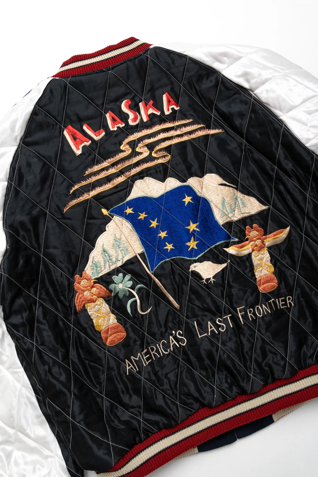 Velveteen Suka Jacket “MOUNTAIN GOAT” × “ALASKAN FLAG”