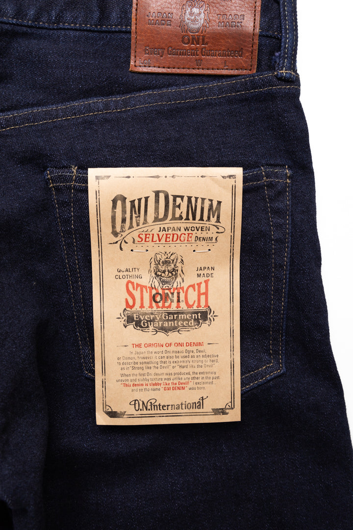 ONI-122S-VIOLET 15oz Slub Stretch Denim Relaxed Tapered - VIOLET