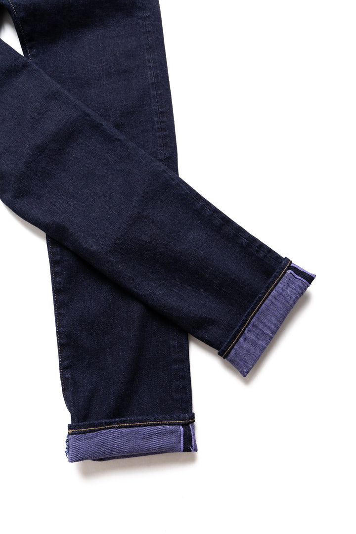 ONI-122S-VIOLET 15oz Slub Stretch Denim Relaxed Tapered - VIOLET