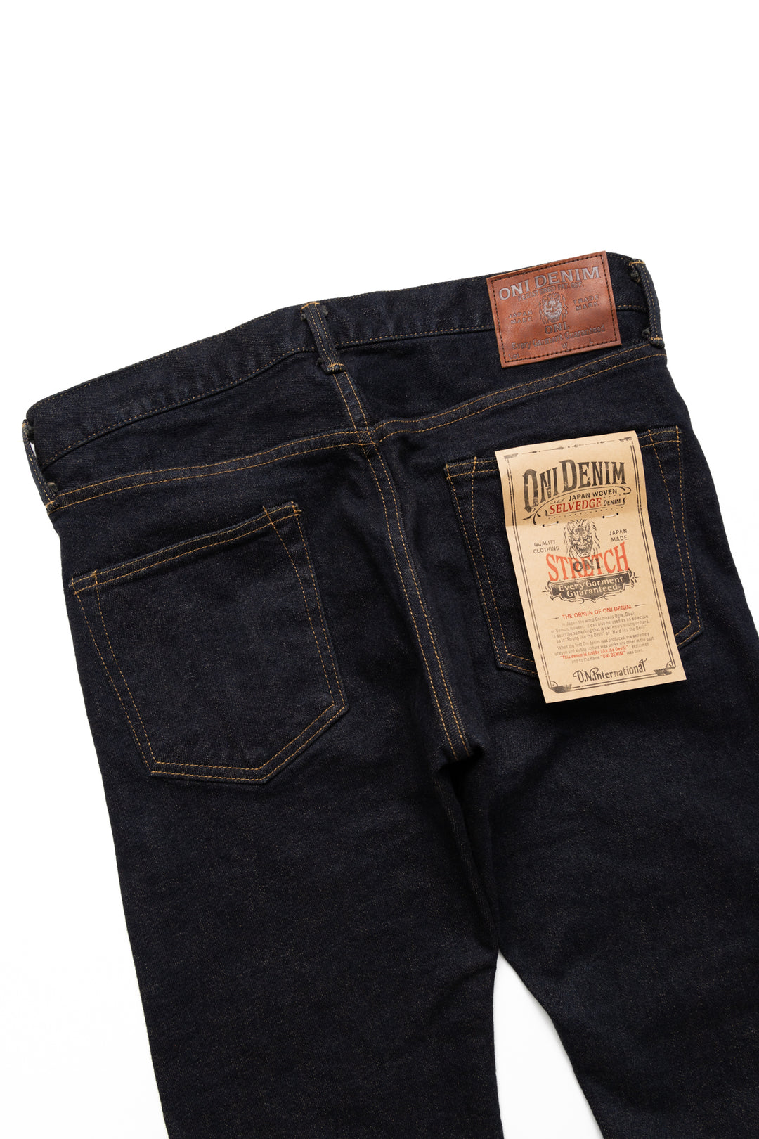 ONI-122S-MOCA 15oz Slub Stretch Denim Relaxed Tapered - MOCA