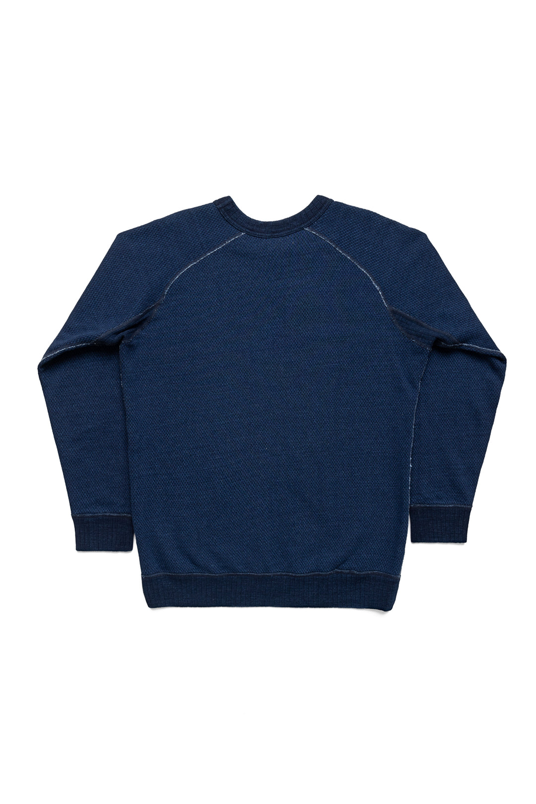 Yarn Dyed Indigo Sweatshirt - Indigo Sashiko