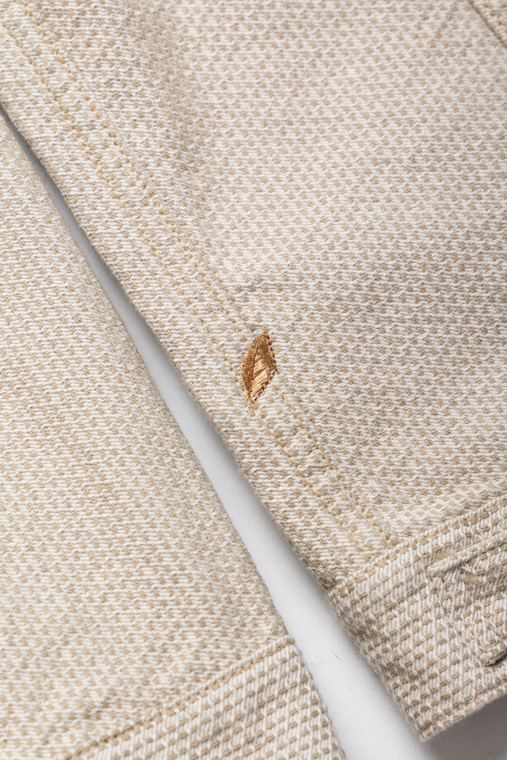 Sashiko Type 3 Jacket - Ivory x Beige