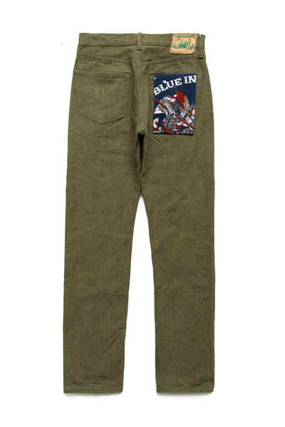 さっつん Samurai Jeans S0170GNX Slim Tapered – Blue in Green Denver
