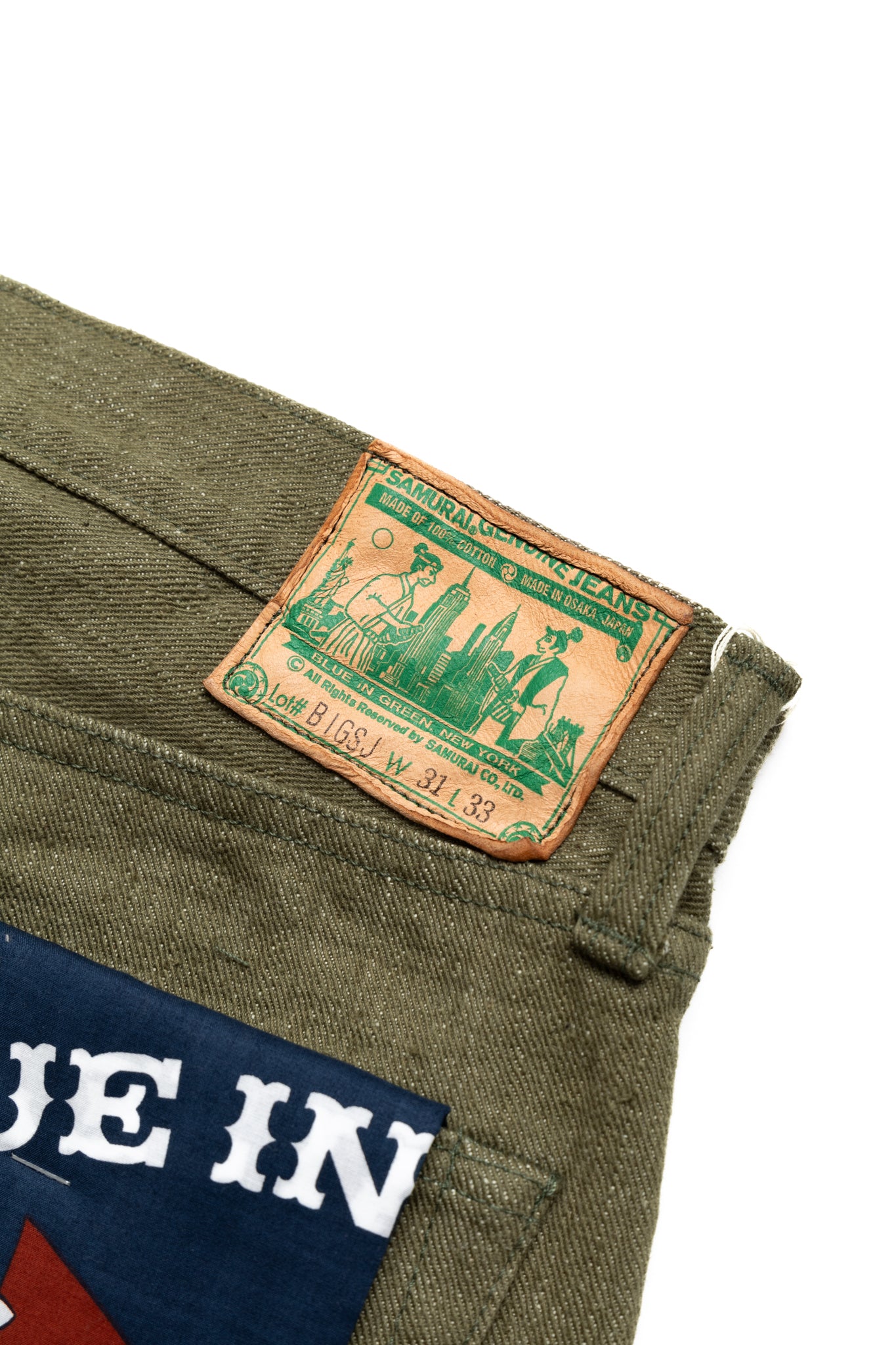 ライジングザン Samurai Jeans S0170GNX Slim Tapered – Blue in Green Denver