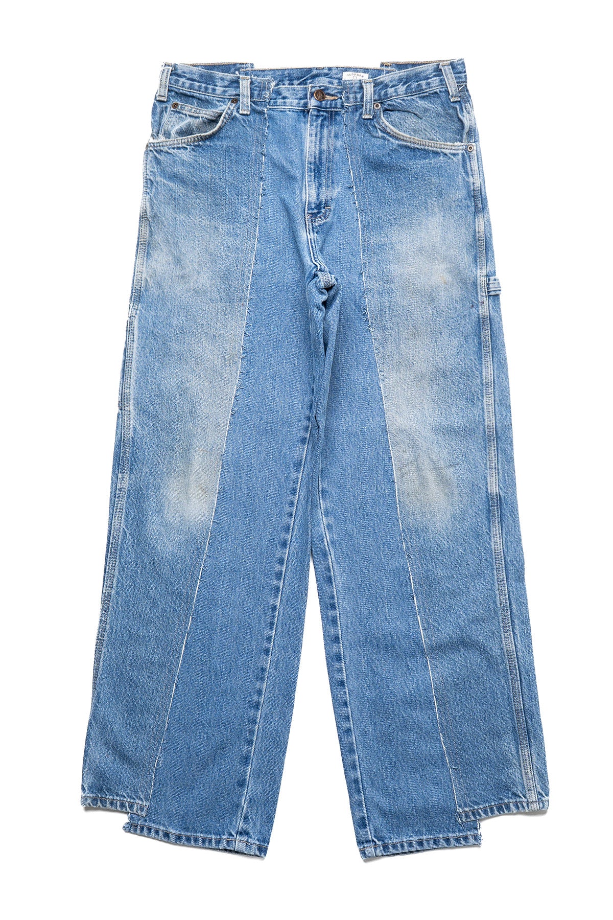◆SATUR◆ W Denver banding half pants blue stripe SA242WPT10 SATUR】Women´s Denver Banding Half Pants Blue Stripe