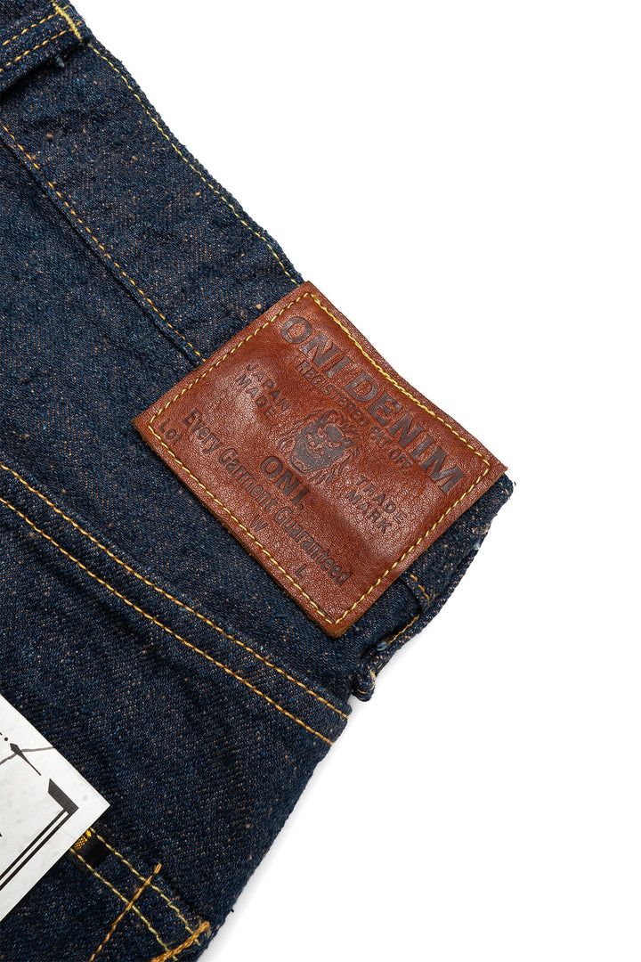 200-CCD-MOCA 15oz Crushed Concrete Denim Wide Straight - Indigo x Moca