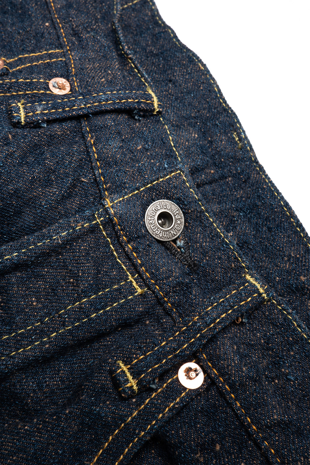 200-CCD-MOCA 15oz Crushed Concrete Denim Wide Straight - Indigo x Moca