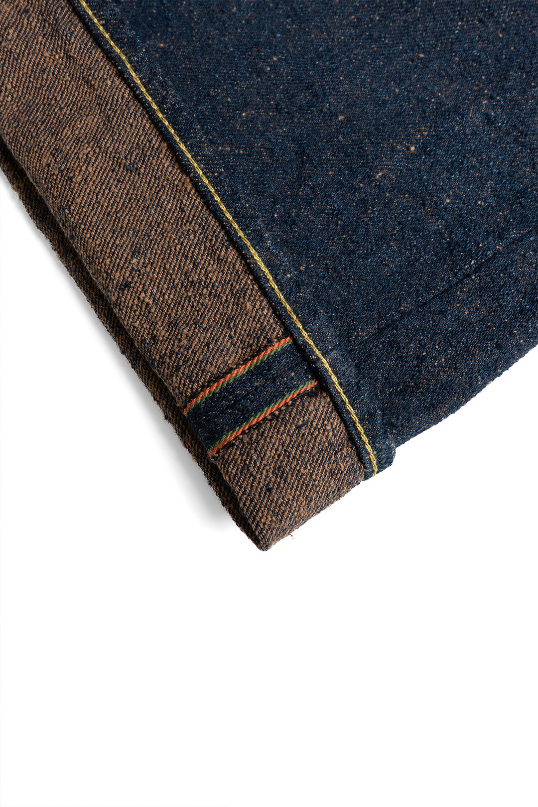 200-CCD-MOCA 15oz Crushed Concrete Denim Wide Straight - Indigo x Moca