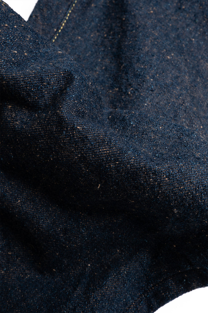 200-CCD-MOCA 15oz Crushed Concrete Denim Wide Straight - Indigo x Moca