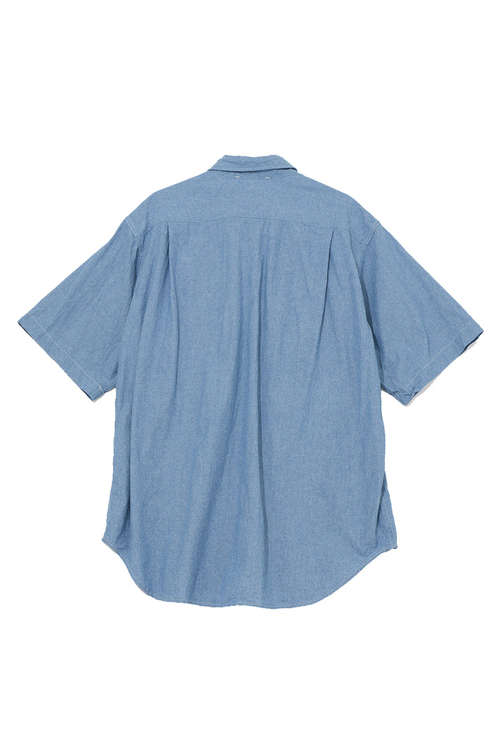 S/S Cargo Shirt for Nepenthes NY and Blue in Green - Light Blue